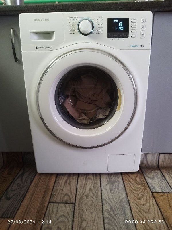sale mashin lbasshoii Samsung 8 kilo fol automatic with kifit excellent with khoshkn sria electricity km