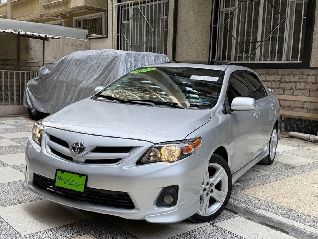 Corolla 2013 S-Class Silver, Kabul Letter, No Tax