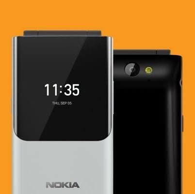 The latest simple flip phone Nokia 2720 model