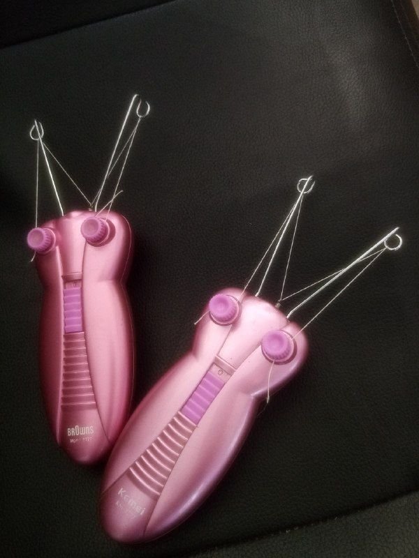 Two electric facial threading machines at half the market price with a one-week warranty, in case of any kind of defect or failure, you can get it back without any questions.