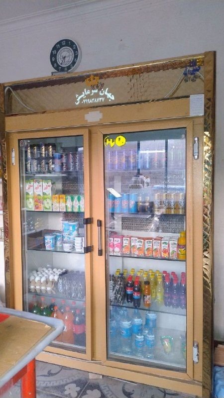 A supermarket refrigerator is for sale